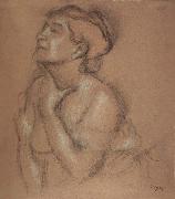 Edgar Degas Half-Langth Study of a Woman oil painting reproduction